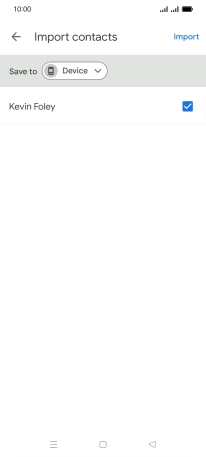 Press the fields next to the required contacts.