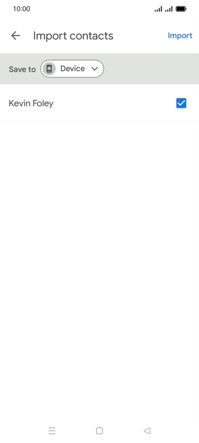 Press the fields next to the required contacts.