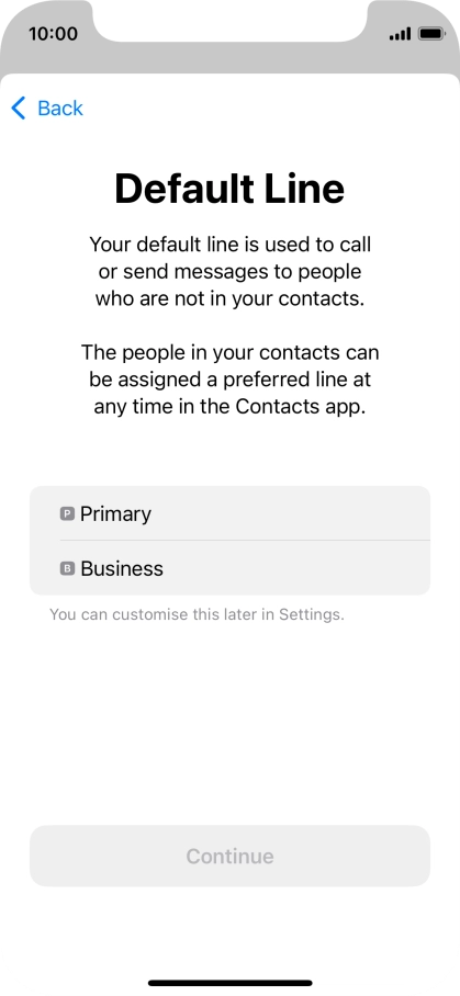 Press the required price plan. Press the required price plan.