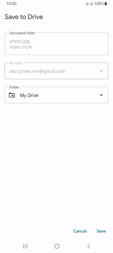 Press the field below 