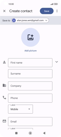Press the drop down list next to 