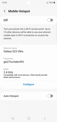 Press Configure. Press Configure.