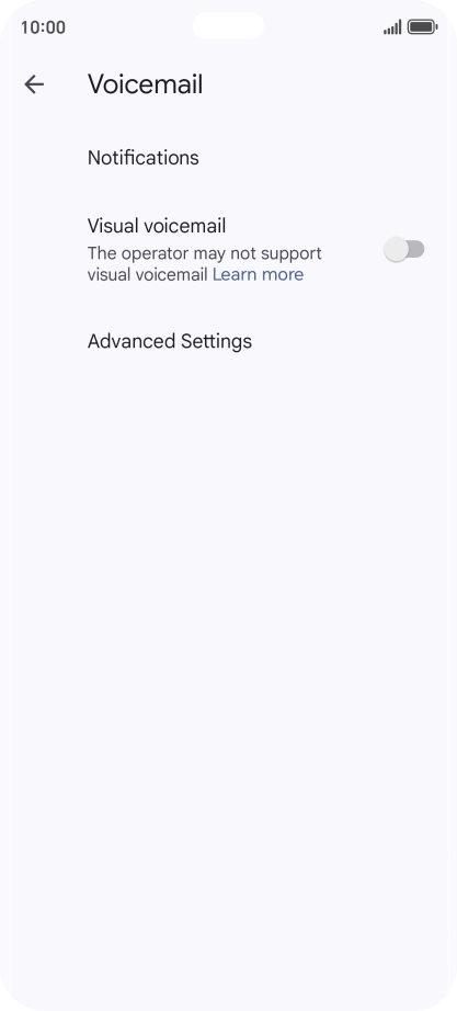 Press Advanced Settings.