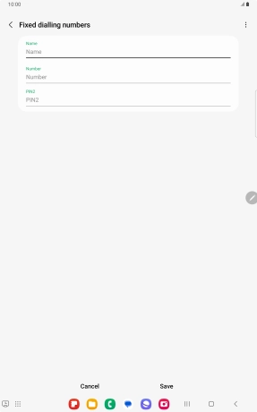 Press Name and key in the required name.