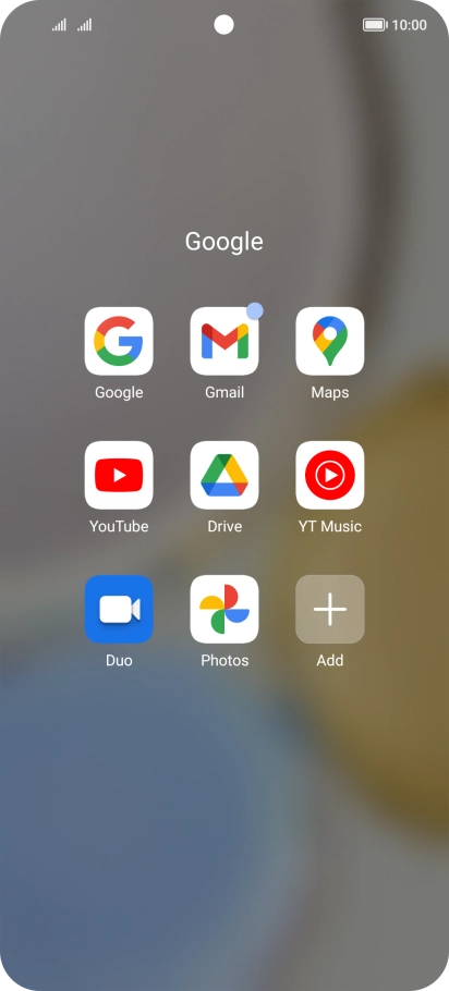 Press Gmail. Press Gmail.