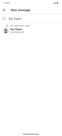 Key in the first letters of the recipient's name and press the required contact.