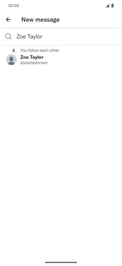 Key in the first letters of the recipient's name and press the required contact.