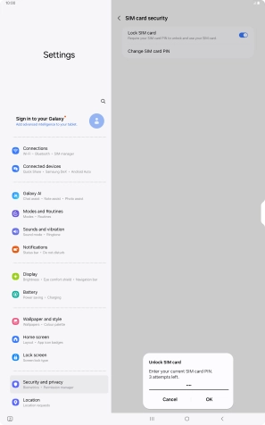 Key in your PIN and press OK.
