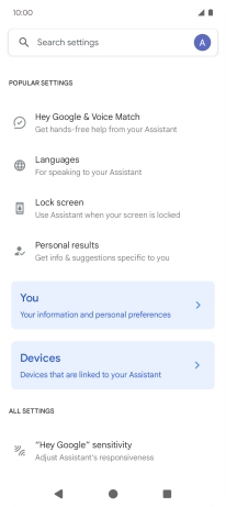 Press Hey Google & Voice Match.
