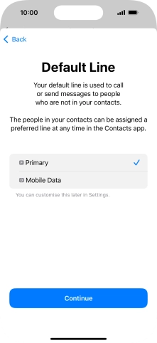 Press Continue. Press Continue.
