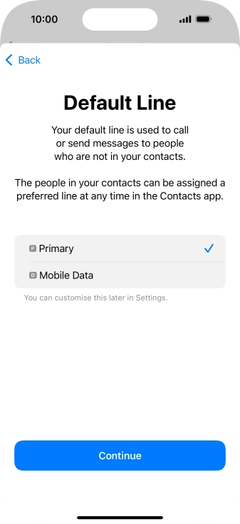 Press Continue. Press Continue.