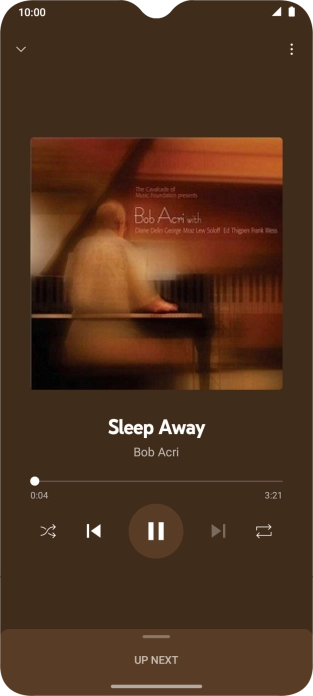 Press arrow right to go to the next audio file.
