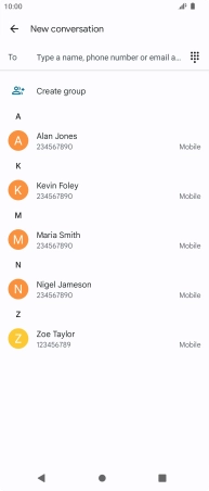 Press the field next to 