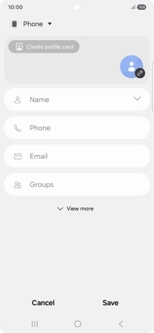 Press the address book drop down list.