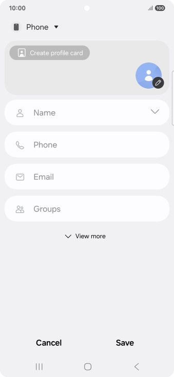 Press the address book drop down list.