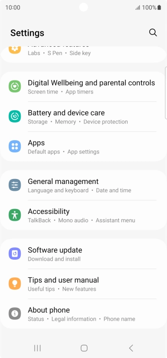 Press About phone. Press About phone.