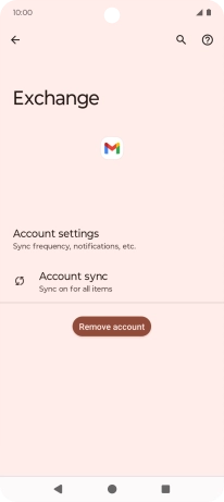 Press Remove account.