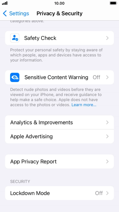 Press App Privacy Report. Press App Privacy Report.