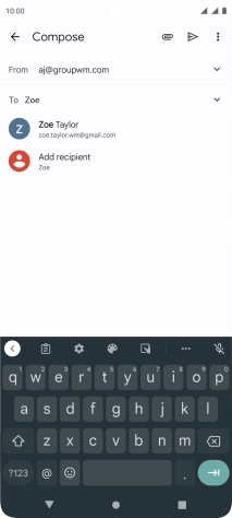 Press the required contact.