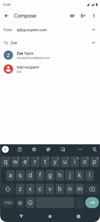 Press the required contact.