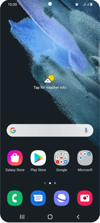 The alarm icon shows that the alarm is set. The alarm icon shows that the alarm is set.