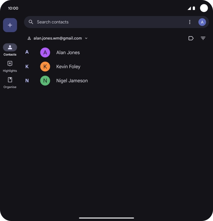 Slide your finger upwards starting from the bottom of the screen to return to the home screen.