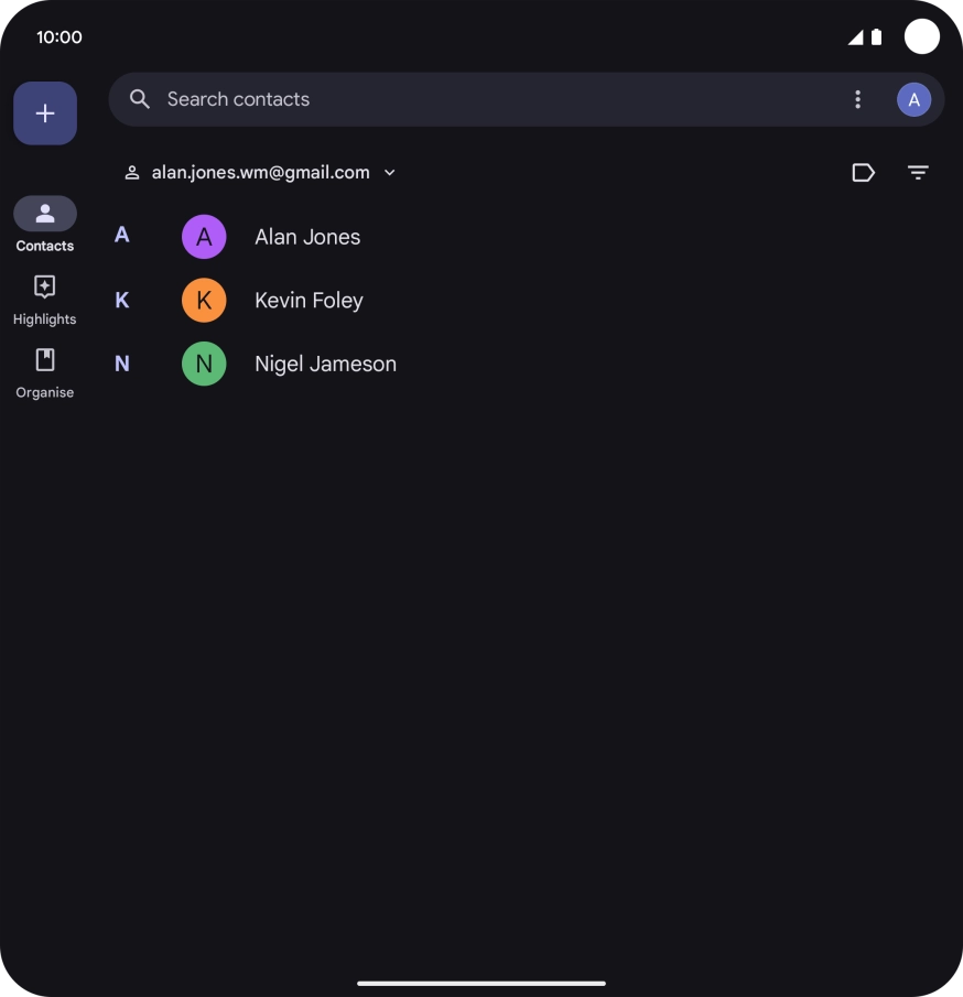 Slide your finger upwards starting from the bottom of the screen to return to the home screen.