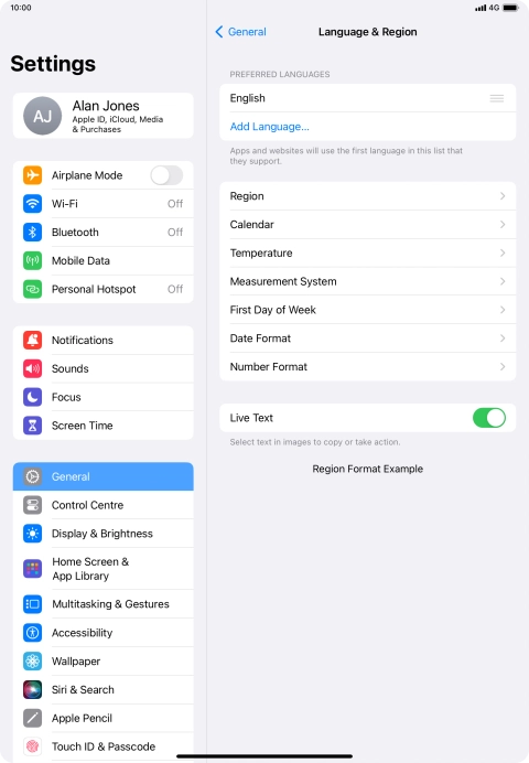 Press Add Language....
