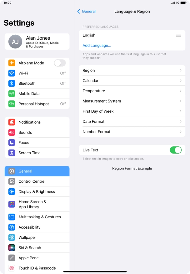 Press Add Language....