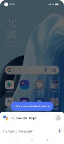 Say, in your own words, what you would like your phone to do, e.g.: OPEN [application], CALL [contact], SEARCH FOR [information]. It's not necessary to use a specific command for each function.
