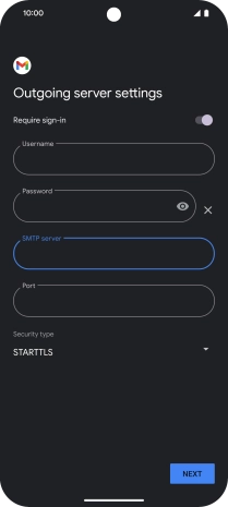 Press the field below 