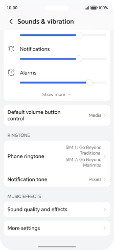 Press Phone ringtone. Press Phone ringtone.