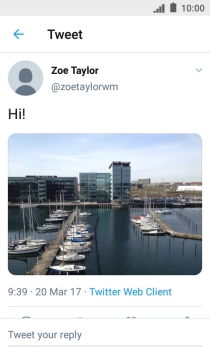 Press the text input field.