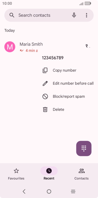 Press Block/report spam.