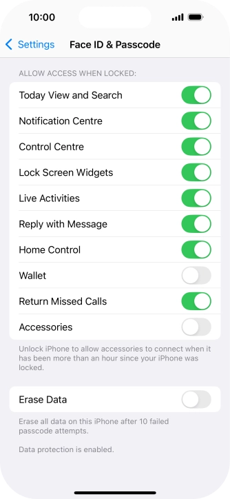 Press the indicator next to Press the indicator next to