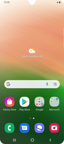 The flight mode icon shows that flight mode is turned on.