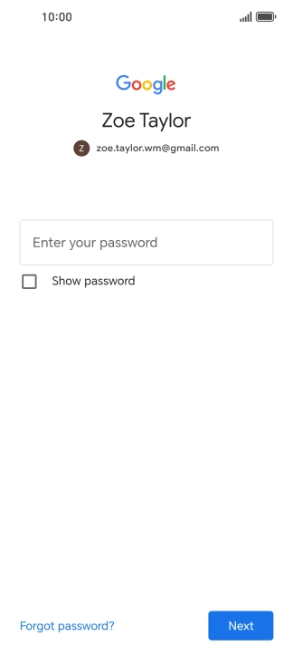 Press the field below 