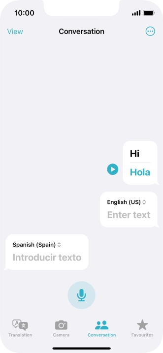 Press the menu icon.