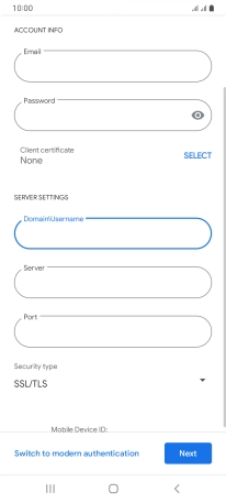 Press the field below 