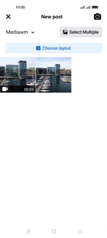 Press the required picture or video clip.