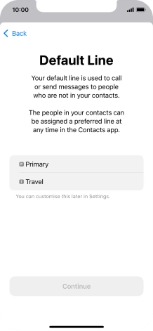 Press the required price plan.