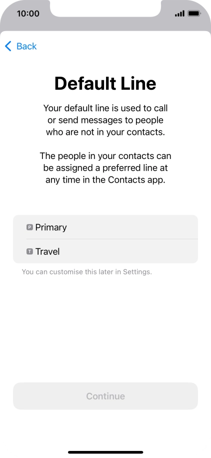 Press the required price plan.