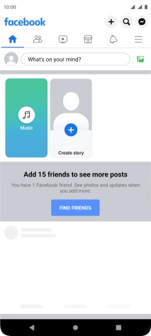Press the text input field.