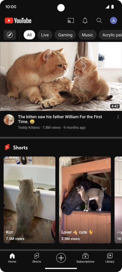 Press the upload icon.