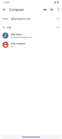 Press the required contact.