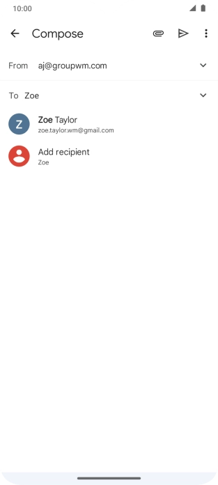 Press the required contact.