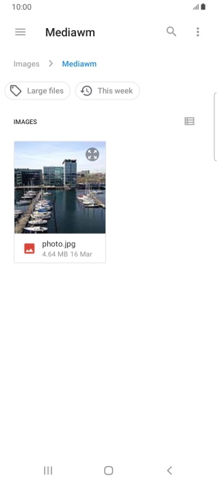 Press the required file.