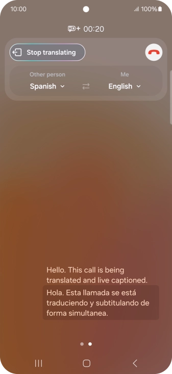 Press the drop down lists to select the required languages.