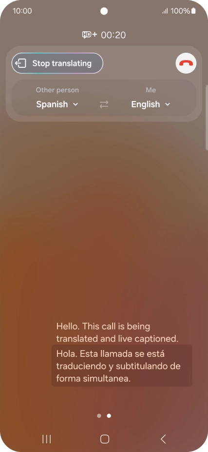 Press the drop down lists to select the required languages.