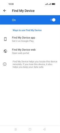 Press the Home key to return to the home screen.
